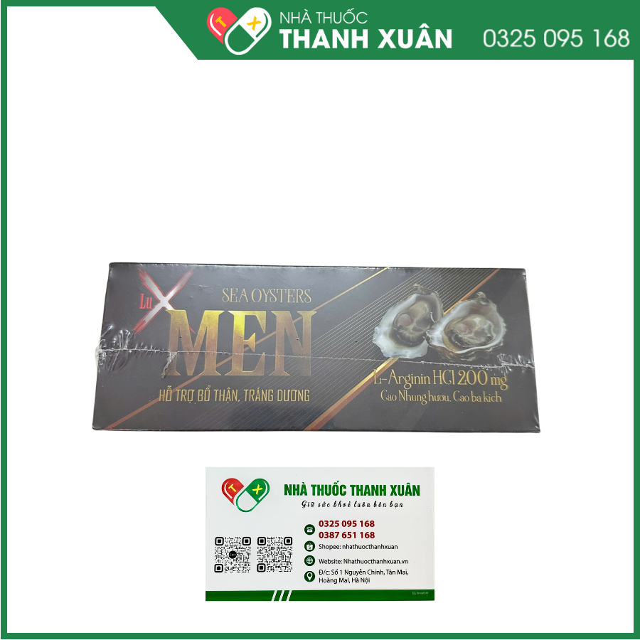 Lux Men hỗ trợ bổ thận, tráng dương,  giúp tăng cường chức năng sinh lí nam giới